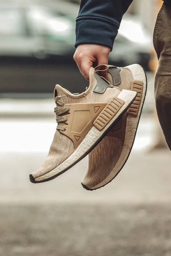 Bej Örgü Sneaker
