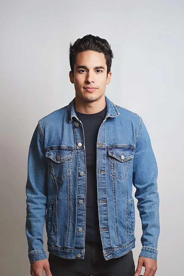 Klasik Mavi Denim Ceket