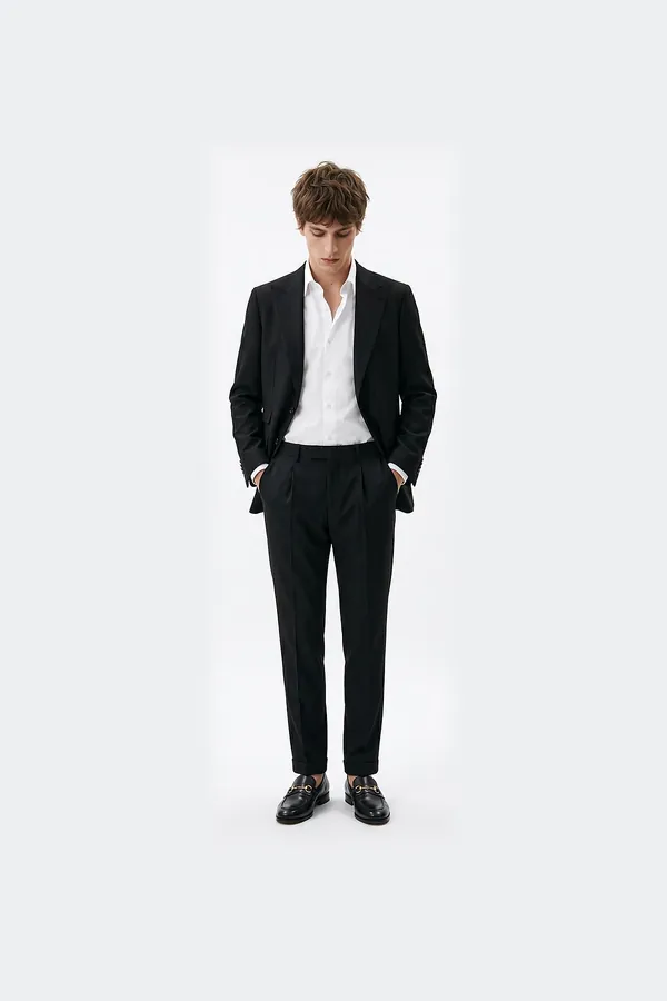 Siyah Slim Fit Takım Elbise